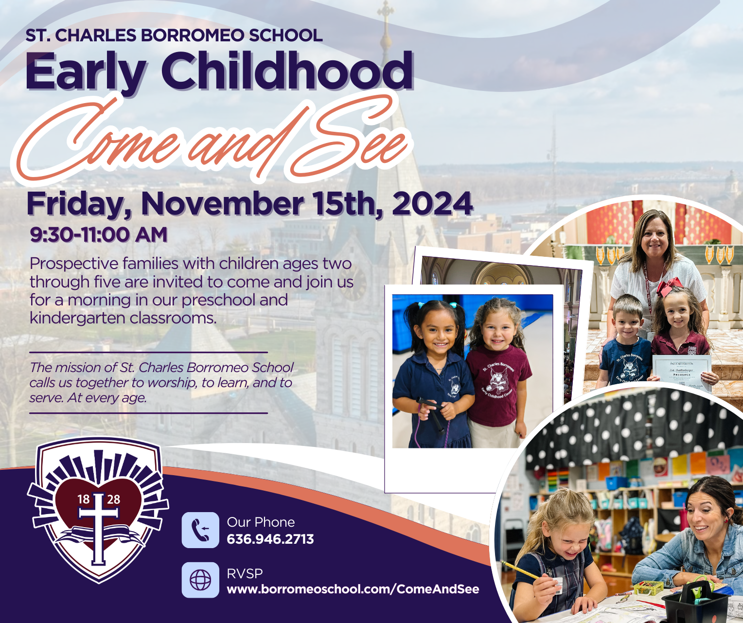 Early Childhood Come and See November 15th St. Charles Borromeo School